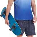 EZRUN Men's Sleeveless Shirt Quick Dry UPF 50+ Swim Beach Shirts Gym Workout Muscle Athletic Summer Tank Top Big and Tall (Blue, XL)