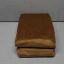 Benedeco Camel Velvet Curtains for Bedroom Window, Super Soft Luxury Drapes, Room Darkening Thermal Insulated Rod Pocket Curtain for Living Room, W52 by L90 inches, 2 Panels