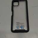 for Samsung Galaxy A22 5G Case Hybrid Drop Protection Clear Case Heavy Duty Hard Rugged Anti-Slip Bumper Anti-Scratch Armor Protective Phone Cover Black