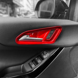 Inner Door Handle Panel Cover Trim Door Lock Button Decor Trim Compatible with Chevy Equinox LS 2025-2026 Accessories (Carbon Fiber Pattern)