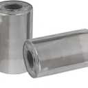 Hammered Smoke Gray Glass Lamp Shade with 1 5/8 Inch Fitter, Lighting Fixture Replacement Mirrored Glass Globe for Chandelier, Wall Sconce, Pendant Light, Water Ripple Texture, 2 Pack (Smoky Grey Hammered)