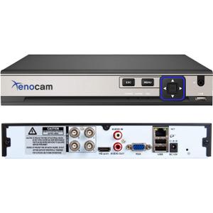 4CH 5M-N/1080N Full High Definition Hybrid for AHD/TVI/CVI/Analog/IP DVR H.265 CCTV Video Recorder P2P Remote Phone Monitoring for Home Security Surveillance System Camera (NO HDD)