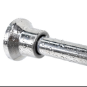 Chrsouly Shower Curtain Rod, 40-72 Inches Adjustable Shower Rod Tension, Never Rust Shower Rods for Bathroom, Premium Stainless Steel, Non-Slip Shower Curtain Rods Tension Spring No Drill, Silver