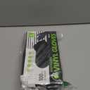 Black Vinyl Gloves, Food Grade Gloves Disposable Latex Free & Powder Free, Guantes for Cleaning Cooking Food Prep (Large)