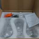 Raindrop Pendant Lights Set of 3, Modern Pendant Lights Kitchen Island 3 Pack, Brushed Nickel Island Light, Pendant Light for Bedroom Bathroom, Chandelier for Living Room Hallway