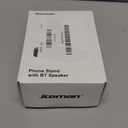 Cell Phone Stand with Wireless Bluetooth Speaker and Anti-Slip Base HD Surround Sound Perfect for Home and Outdoors with Bluetooth Speaker for Desk Compatible with iPhone/ipad/Samsung Galaxy (Black)