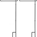 YEAHOME 2PC Garden Flag Stand Holder, Premium Yard Flag Holder Weather-Proof Metal Powder-Coated Flagpole for American Flag, Christmas Garden Flag, Winter Garden Flag, Outdoor Garden Decor Decoration (2PC, NO ACCESSORY)