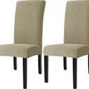 Dining Chairs Cover Set of 2,Chair Covers for Kitchen,Khaki | Removable & Washable,Stretch Material,Chair Covers for Dining Chairs,Protection Against