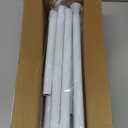 QINGYUN 4 Pack Tension Curtain Rod 30.5 to 62.8 Inch No Drilling, Adjustable Spring Tension Rod 7/8" Diameter Non Slip, White Shower Curtain Rod for Windows, Bathroom, Doorway, Closet, Kitchen