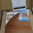 Forbena Corner Bookshelf Wall Mounted Set of 4, Wooden Floating Book Shelves for Nursery, Large Wall Shelving Unit for Living Room Bedroom Bathroom Kitchen Office Classroom Corner 2. Walnut, 12" Depth