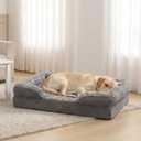 XXL Orthopedic Dog Beds Large Sized Dog - Washable Large Dog Cat Bed Waterproof, Comfort Dogs Couch Sofa with Washable Removable Cover, Pet Bed with Nonskid Bottom, 53'', Dark Grey