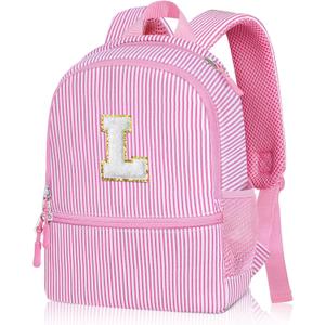 YOOLIFE Personalized Gifts Initial Birthday Gift Backpack Gift For Daughter Gifts For Sister Personalized Backpack Pink L, 9.05in x 4.52in x 11.8in