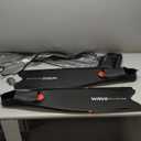 Diving Long Fins Training Adult Swimming Fins Flexible Deep Diving Snorkeling Equipment (Color : Black Size : Small)