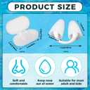 4 Pcs Nose Plugs for Swimming Silicone Waterproof Swim Nose Plugs Swimming Nose Clips with Storage Bag for Adults Kids Beginners, Ensure Comfort and Safety in Pool