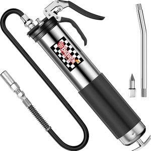 Heavy Duty Professional Pistol Grip Grease Gun 6000 PSI - 18 inch Flex Hose