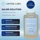 0.9% Sterile Saline Solution USP Normal 0.9% Sodium Chloride  Made in USA - 4 Pack Each 500 ml (2,000 ml Total)
