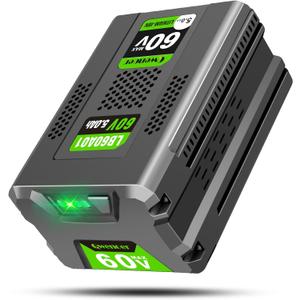 Upgraded High Capacity 5.0Ah Replacement for Greenworks 60v Battery, for Greenworks Pro 60V Battery LB60A02 LB60A03 LB602 LB6025 Compatible with Green Works 60V Cordless Power Tool