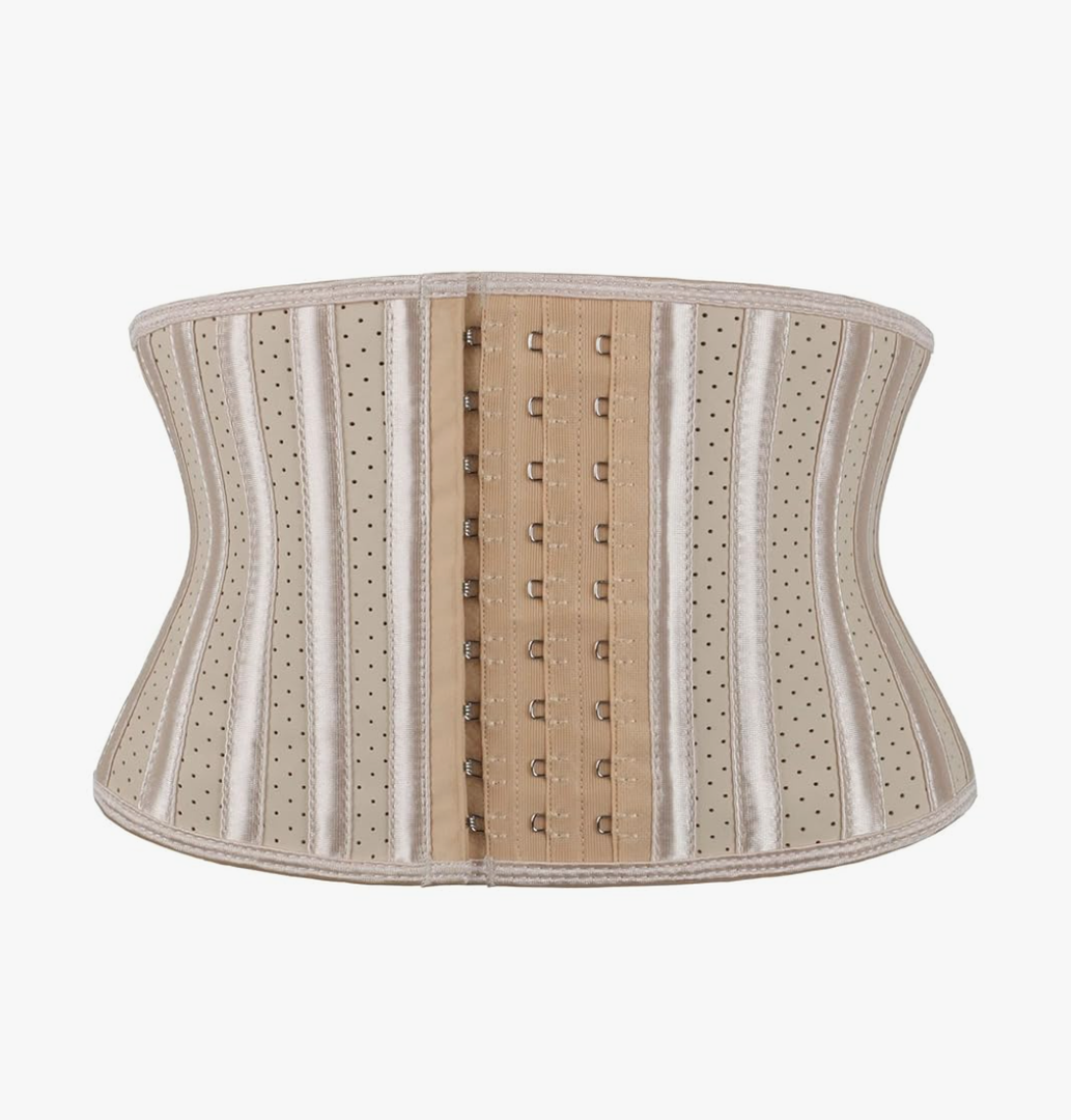 Atbuty Super Short Torso Waist Trainers Cincher Corset Tummy Shaper Slimming Latex Girdle 3XS