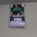 Hanes 6 Tagless High Waisted Briefs Underwear Womens Blue Purple Cotton (14, Solid/Print Mix)