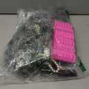 AOTHSO 6 Pieces Old Lady Wig Costume Set for Halloween Grandma Wig Granny Cane Hair Roller Glasses Necklace Bracelet (Light Gray)