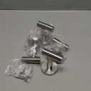 NearMoon Bath Towel Hooks- SUS 304 Stainless Steel Robe Hook Holder, Heavy Duty Coat Hook for Bathroom Livingroom Hotel Kitchen Garage, Wall Mounted- 4 Pack (Brushed Nickel)