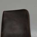 TheAntiq Full Grain Leather Cosmetic Bag – Zippered Makeup Pouch for Women, Small Travel Toiletry & Organizer Pouch for Purse, Premium Handmade Leather (5 × 4 × 2.5 in)