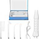 Portable Handheld Facial Skin Therapy Wand Machine with 4 Different Electrode Glass Tube Accessory Attachment
