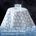 GROOSE Cooling Mattress Protector Queen, Waterproof Fitted Sheet Elasticized Mattress Pad Cover 8"-21" Deep Pocket Mattress Cover with Elastic Rubber BandQ, 60"80" (White)