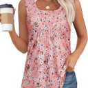 Ribbed Tank Tops for Women 2025 Summer Sleeveless Collar Polo Shirts Dressy Casual V Neck Camisole Work Blouses (White)