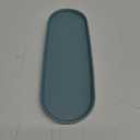 Simple Style Ceramic Sink Tray - Bathroom and Kitchen Cosmetics Dish, Candle and Perfume Tray (Blue)