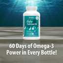 Jigsaw Health Alaskan Cod Liver Oil | 900 mg Omega-3s with EPA, DHA, and DPA | Includes Naturally Occuring Vitamins A & D | 180 Softgels | 60 Servings
