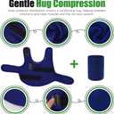 Dog Anxiety Vest with Band Noise Cancelling Ear Muffs Combination Set Soft Thunder Jacket for Fireworks, Vet Visits & Separation Anxiety No Medication or Training
