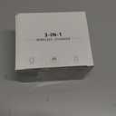 Wireless Charging Station,3 in 1 Charging Stand Made for Apple Watch Ultra 11 10 9 8 7 6 SE 5 4 3,Fast Wireless Charger Made for iPhone 17/Air/16/15/14/13/12,for AirPods Pro(with Adapter) (Black)