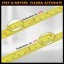 1 Pcs 328ft/100m Open Reel Steel Long Tape Measure, Heavy Duty 1/2" Nylon-Coated Blade with Dual Inch & Metric Scale, Tape Measure for Construction, Surveying, Concrete Work, Orange