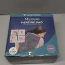 Massaging Weighted Heating Pad for Back Pain Relief,Heating Pads for Neck, Shoulder,Cramp,Portable Heated Pad with 3 Heat Settings & 6 Massage,18 Relaxing Combinations,Auto Off,20"*24",Light Grey