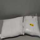 EDOW Throw Pillow Inserts, Set of 2 Lightweight Down Alternative Polyester Pillow, Couch Cushion, Sham Stuffer, Machine Washable. (White, 12x12)