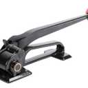 Heavy Duty Steel Strapping Tensioner Tool - for 3/8"-3/4" Metal Banding Tool Tensionining Strapping for 0.012-0.03" Thickness, Strapping Banding Tool for High Tensile Packging