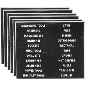PATIKIL Tool Box Label Sticker, 6Pack Machine Organizer Decal Waterproof Tool Box Stickers for Home Industry