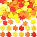2 x 80pcs Mini Fall Maple Leaf Charms Polymer Clay Ornaments Fall Leaves Table Scatters Autumn Vase Filler for Thanksgiving Decoration Party Favors Arts Craft Supplies