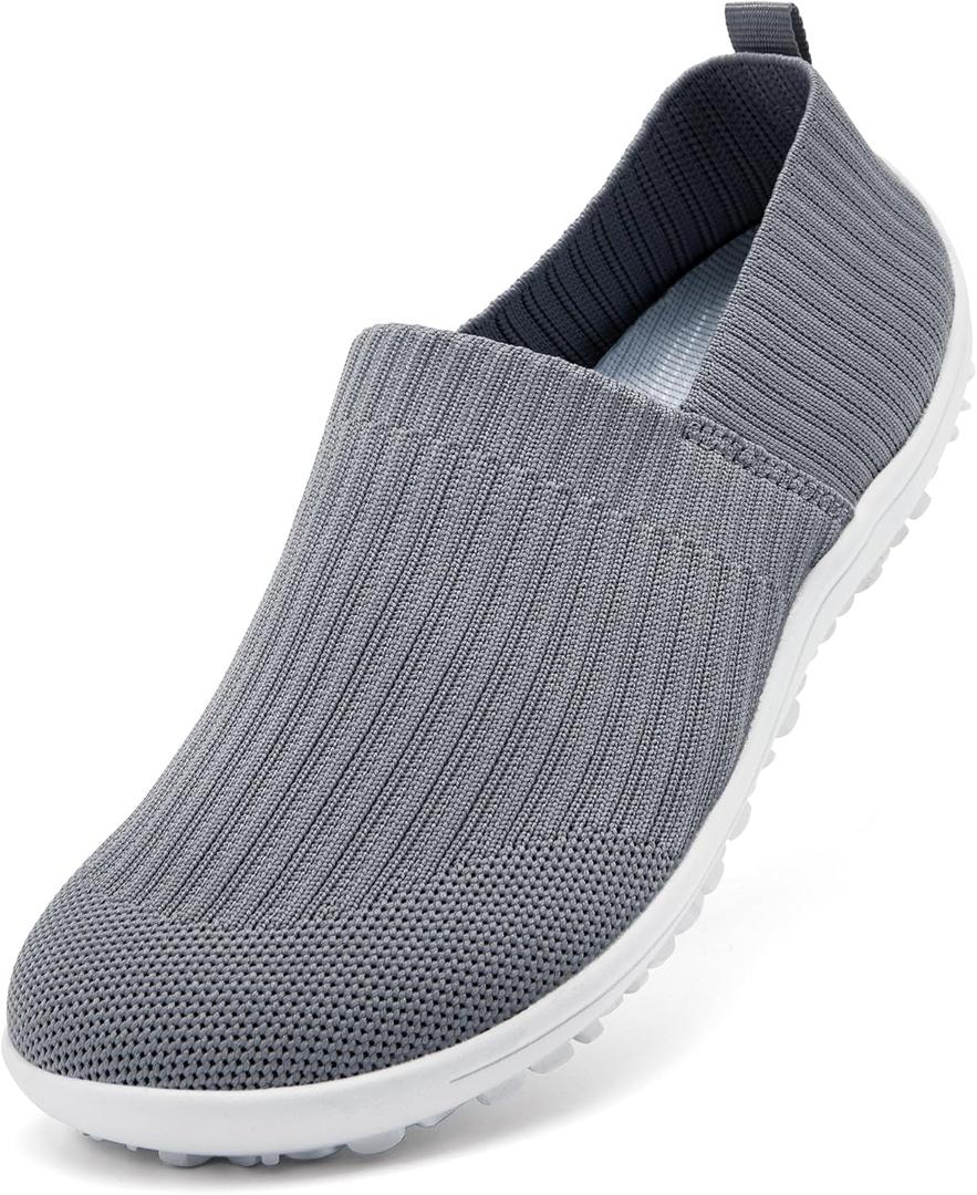 Womens Barefoot Shoes Walking Wide Toe Box Slip On Sneaker Zero Drop Non-Slip Sole Casual Lightweight Breathable Tennis Workout Shoes to Travel (8)