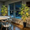 6FT Dracaena Artificial Plant 2PCS Fake Plants with Lights Corner Plant