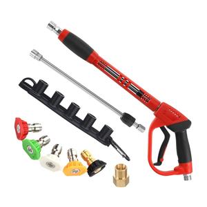 Tool Daily Deluxe Pressure Washer Gun, with Replacement Wand Extension, 5 Nozzle Tips, M22 Fitting, 40 Inch, 5000 PSI Tool Daily Deluxe Pressure Washer Gun, with Replacement Wand Extension, 5 Nozzle Tips, M22 Fitting, 40 Inch, 5000 PSI