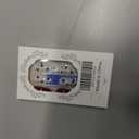 24Pcs Valentines Heart Press on Nails Medium Long Fake Nails with Red Love Heart Rhinestone Design Valentines Almond False Nails Red White Full Cover Nails Press ons Cute Love Glue on Nail for Women