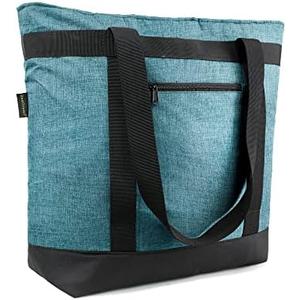 BeeGreen Cooler Bag Soft Leakproof Insulated Tote with Zipper for Beach Travel Grocery