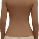 G4Free BareFeel Women's Workout Jacket Full Zip Up Slim Hip Length Yoga Athletic Tops with Thumb Holes