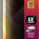 ZAGG Glass Elite Privacy Screen Protector for iPhone 17 Pro Max - 5X Stronger Tempered Glass, ClearPrint Technology for Smudge Free Clarity, Smooth Feel, Full Coverage, InvisibleShield, Easy Two-Step Installation