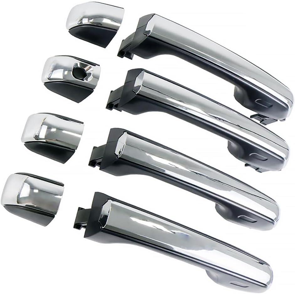 COOL STAR 69210-60170 Chrome Exterior Door Handles Front Rear Left Right Side Compatible with Lexus GX460 2010-2021 Compatible with Toyota 4Runner 2010-2021 Replace 69250-60060 Set of 4