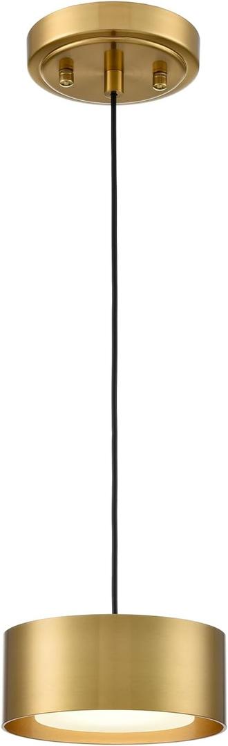 AXILAND LED Gold Pendant Lights Fixture Mini Pendant Lights for Kitchen Island Over Sink Bedroom Bathroom Dining Room