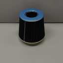 BLACK 3" 76 mm Inlet Cold Air Cone Replacement Performance Washable Clamp-On Dry Air Filter