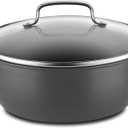 Cuisinart Chef's Classic PURELYCERAMIC Nonstick PFAS Free Hard Anodized 5 Quart Chili Pot with Cover, 650C-26CP